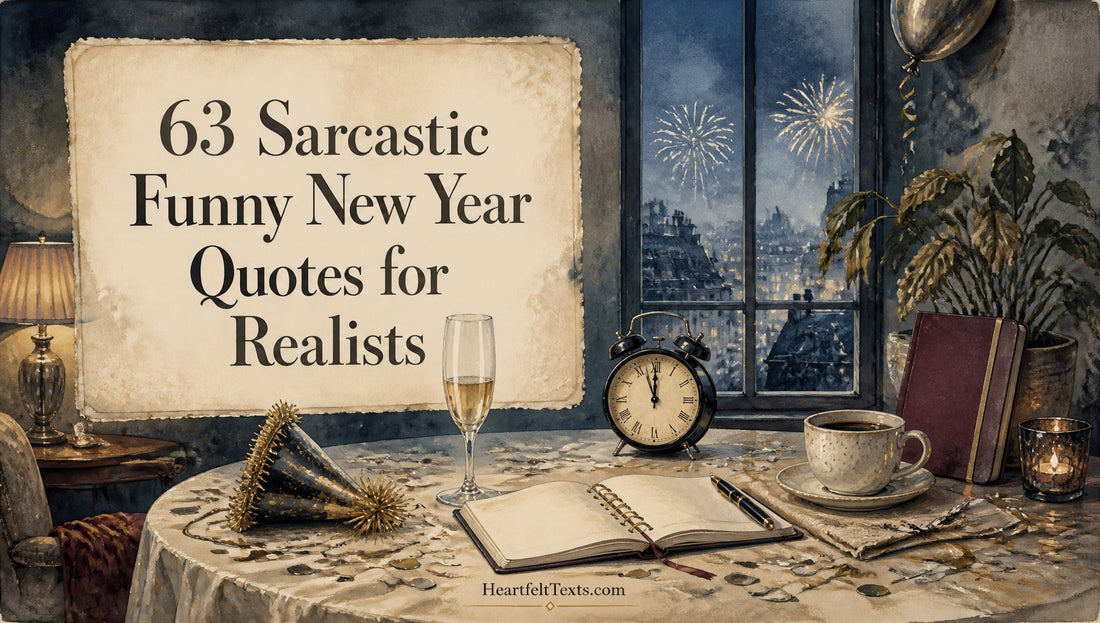 63 Sarcastic Funny New Year Quotes for Realists