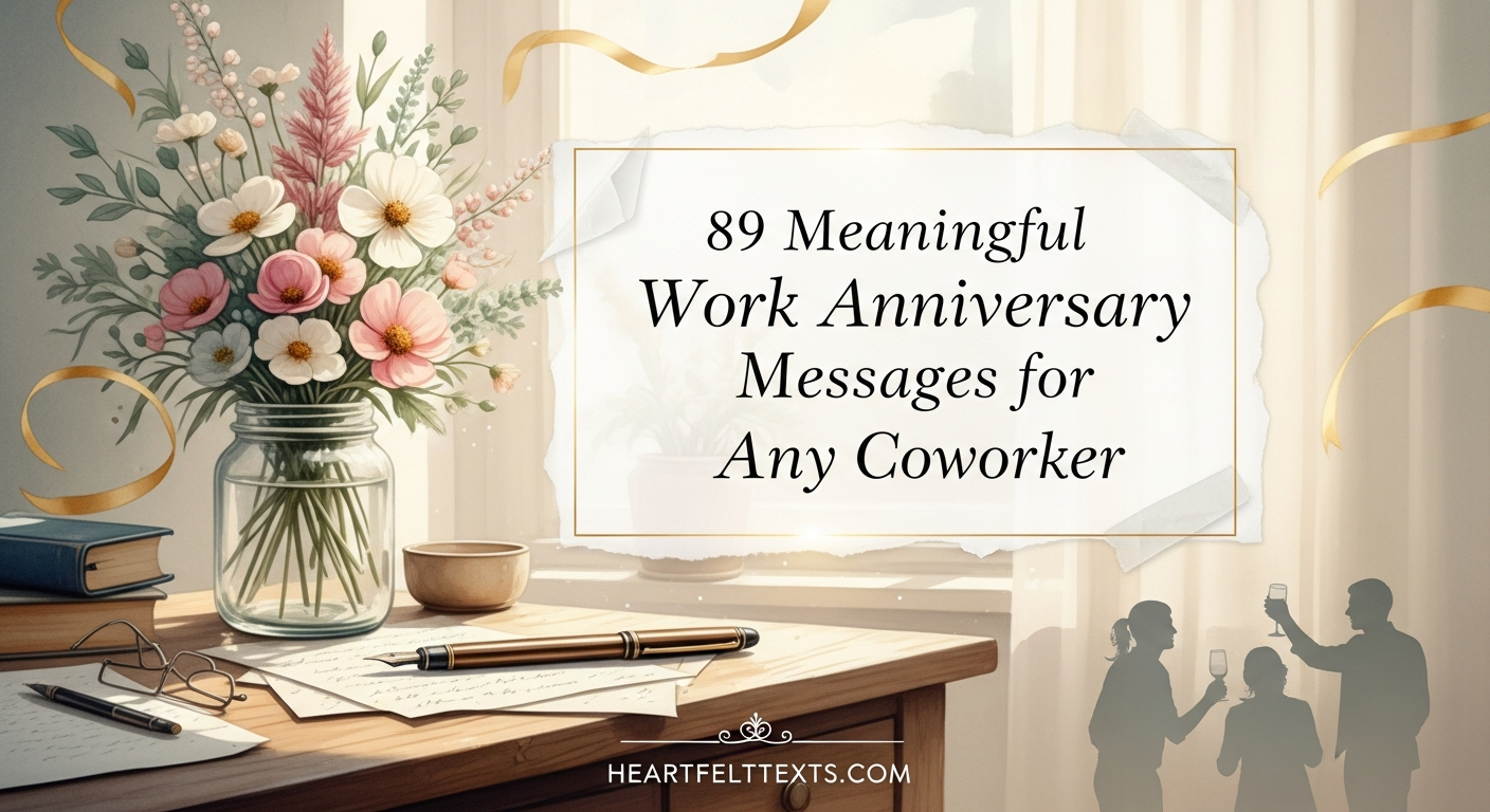 89 Meaningful Work Anniversary Messages for Any Coworker
