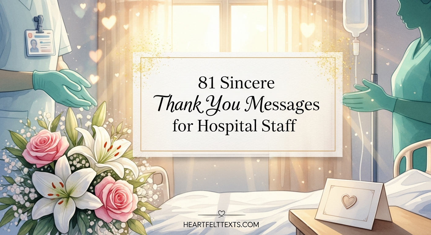 81 Sincere Thank You Messages for Hospital Staff