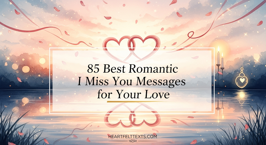 85 Best Romantic I Miss You Messages for Your Love