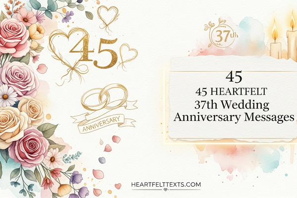 45 Heartfelt 37th Wedding Anniversary Messages