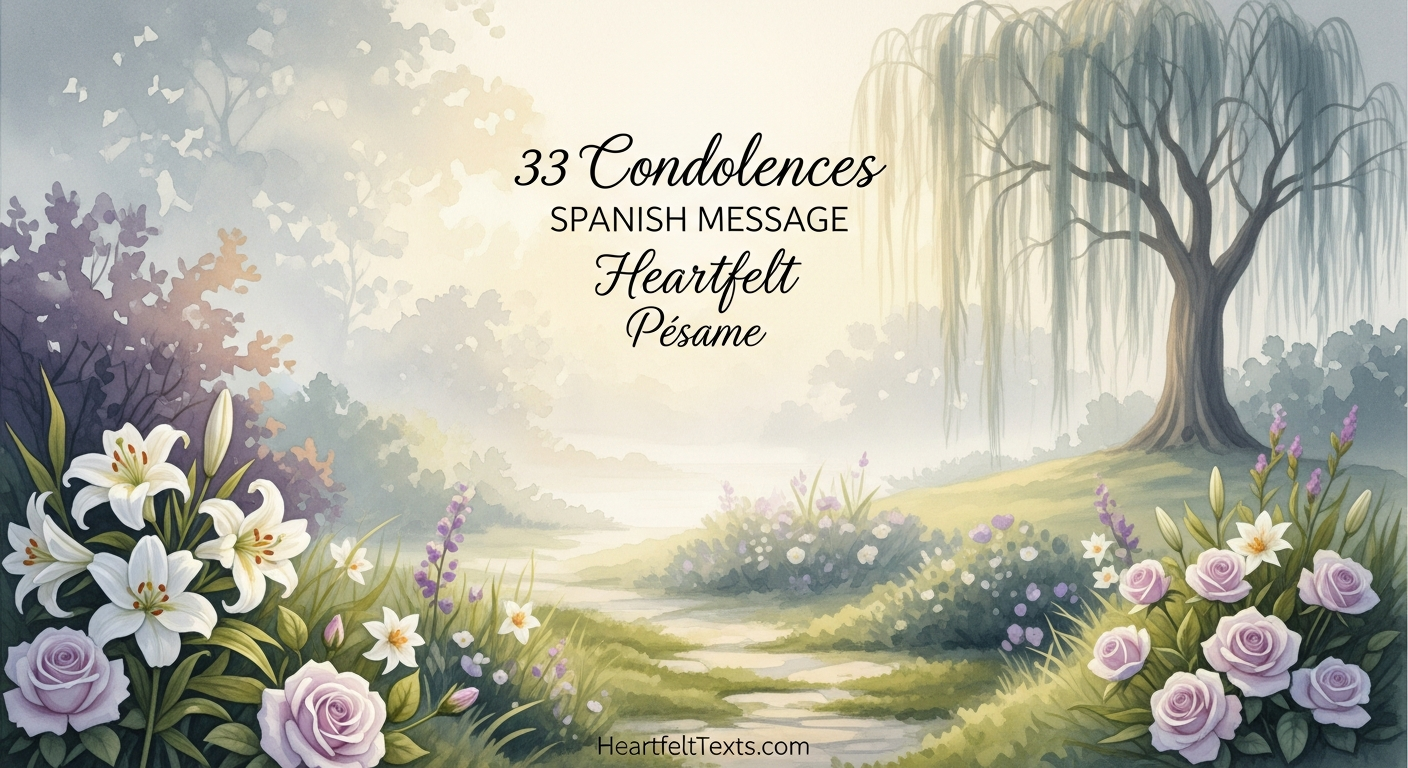 33 Condolences Spanish Message Heartfelt Pésame