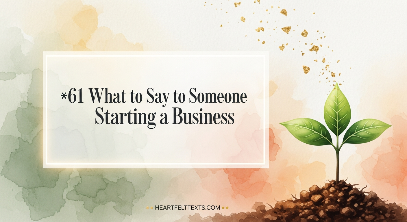61 What to Say to Someone Starting a Business