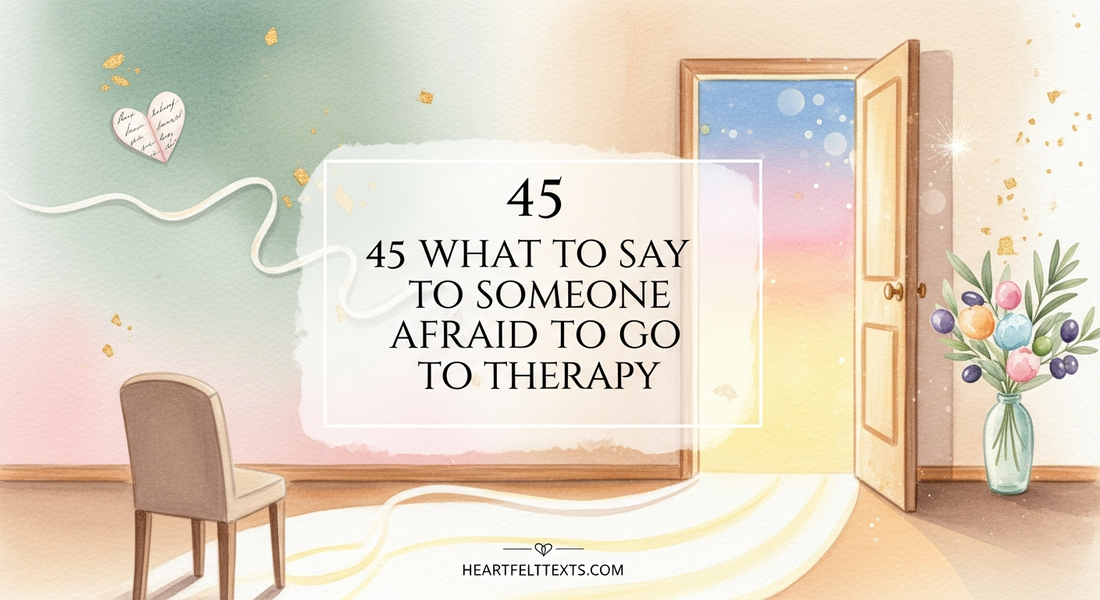 45 What to Say to Someone Afraid to Go to Therapy