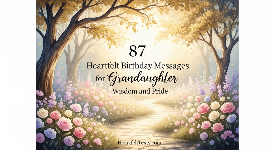 87 Heartfelt Birthday Messages for Granddaughter Wisdom and Pride