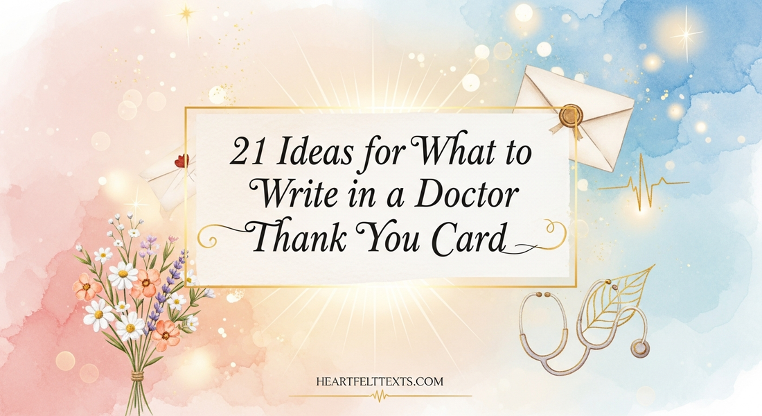 21 Ideas for What to Write in a Doctor Thank You Card