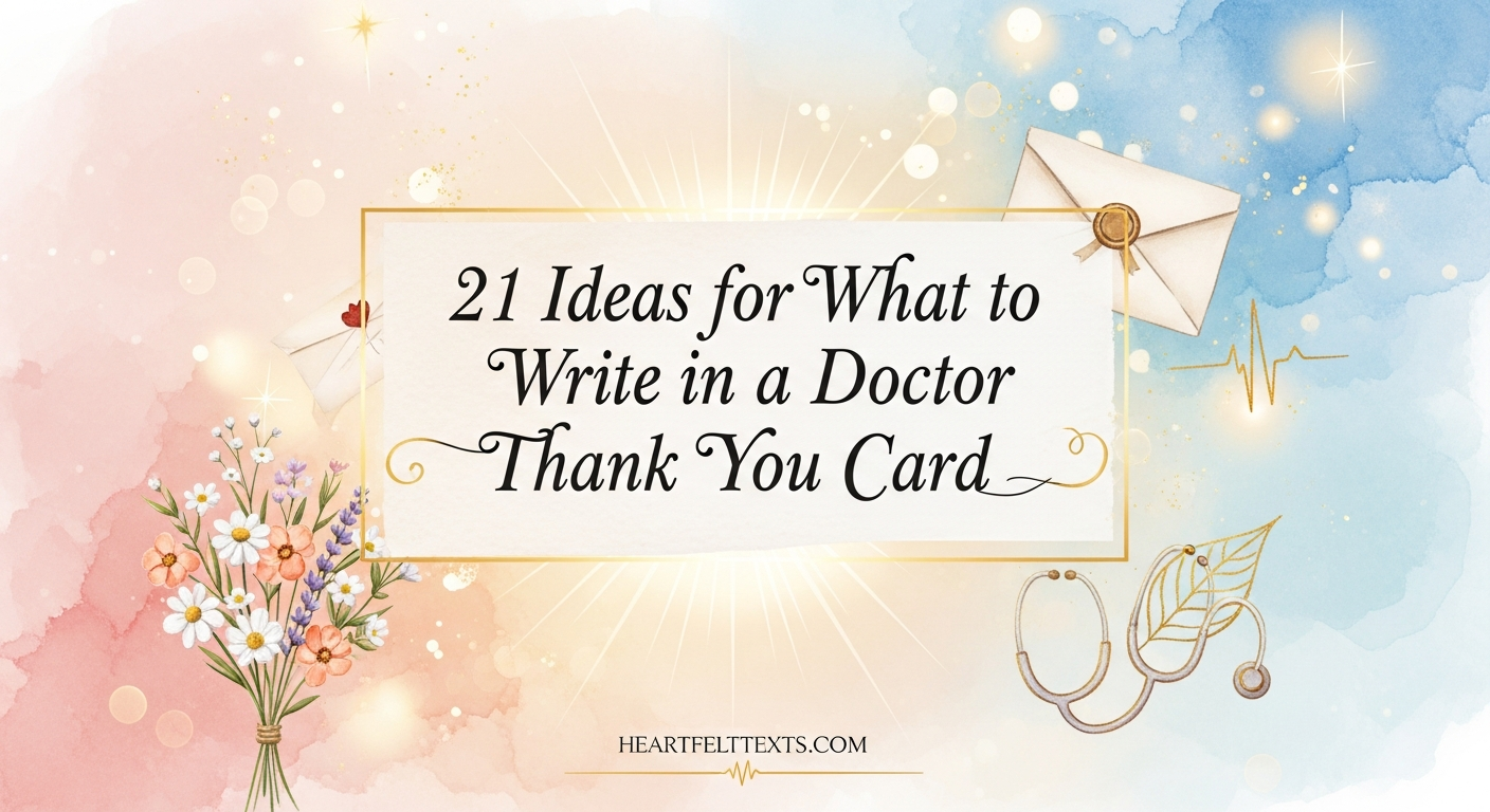 21 Ideas for What to Write in a Doctor Thank You Card