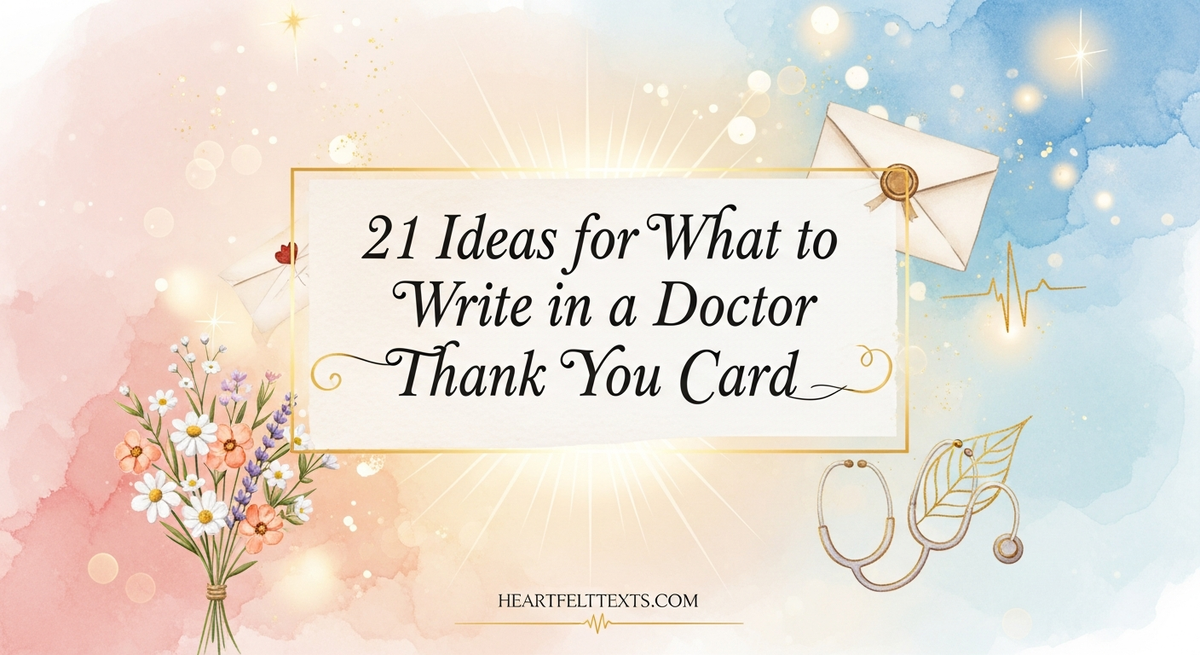 21 Ideas for What to Write in a Doctor Thank You Card