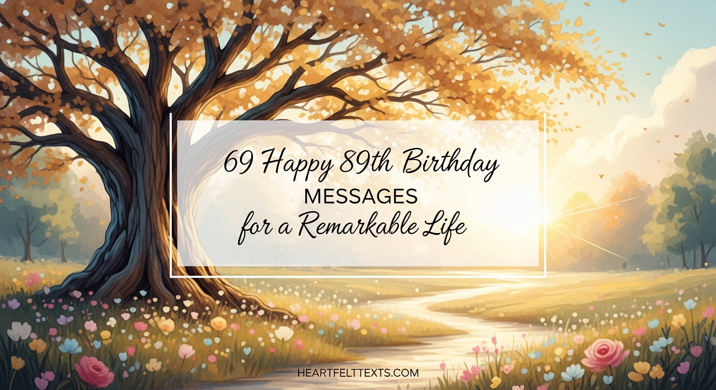 69 Happy 89th Birthday Messages for a Remarkable Life