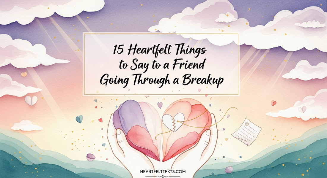 15 Heartfelt Things to Say to a Friend Going Through a Breakup