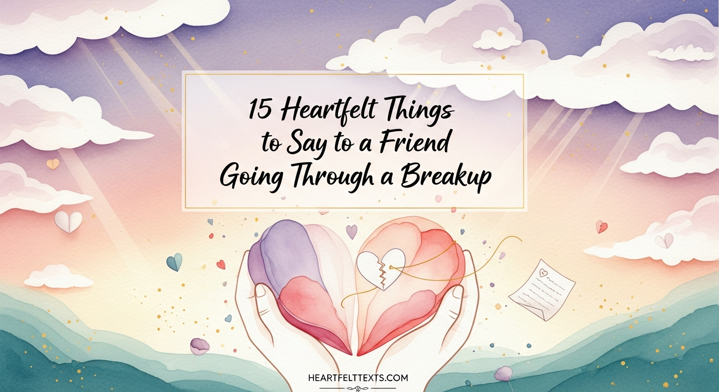 15 Heartfelt Things to Say to a Friend Going Through a Breakup