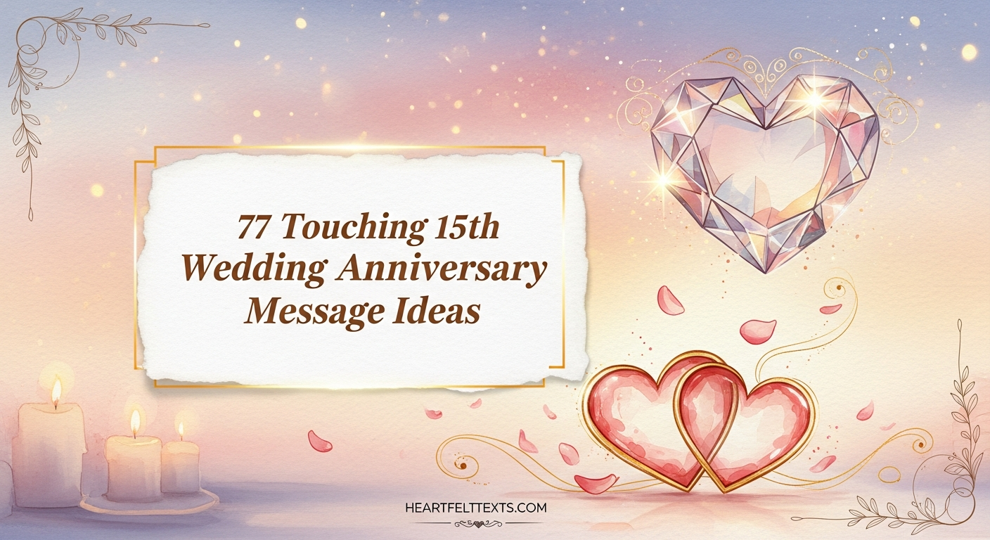 77 Touching 15th Wedding Anniversary Message Ideas