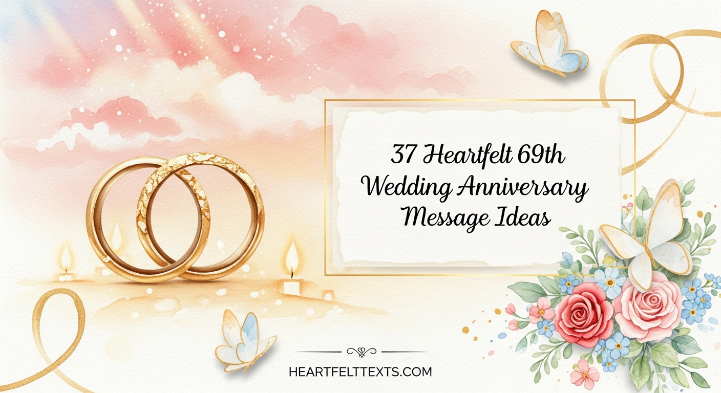 37 Heartfelt 69th Wedding Anniversary Message Ideas