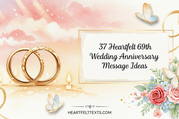 37 Heartfelt 69th Wedding Anniversary Message Ideas
