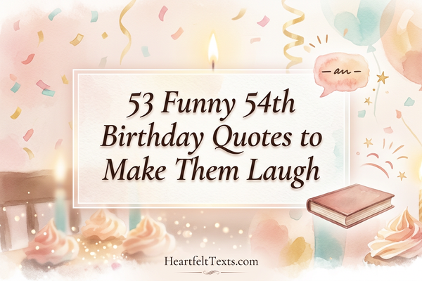 53 Funny 54th Birthday Quotes to Make Them Laugh