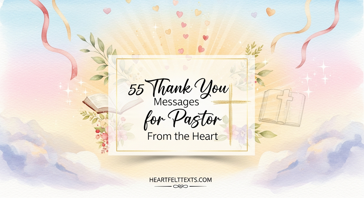 55 Thank You Messages for Pastor From the Heart