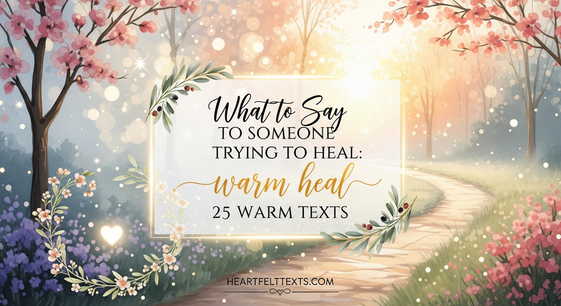 What to Say to Someone Trying to Heal: 25 Warm Texts