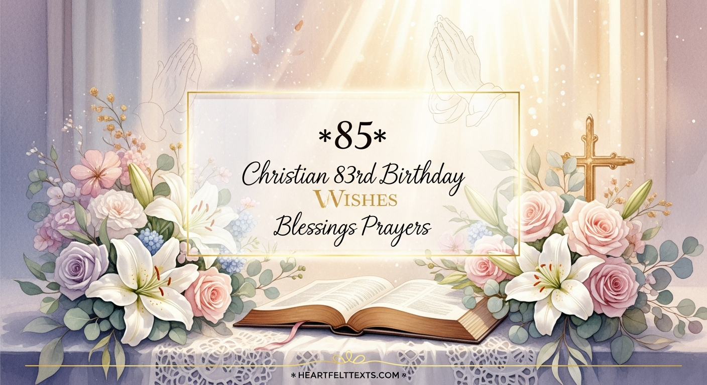 85 Christian 83rd Birthday Wishes Blessings Prayers