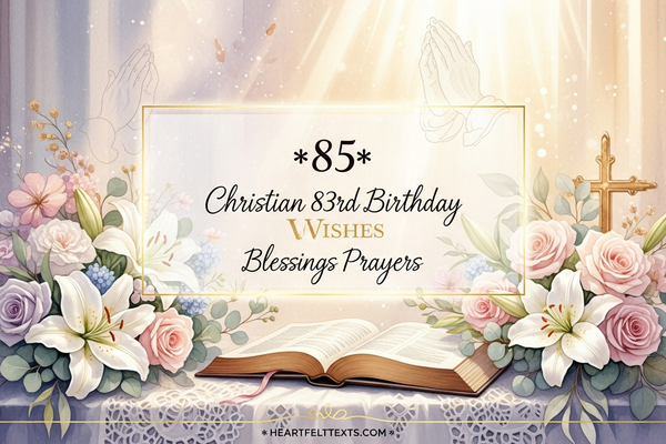 85 Christian 83rd Birthday Wishes Blessings Prayers