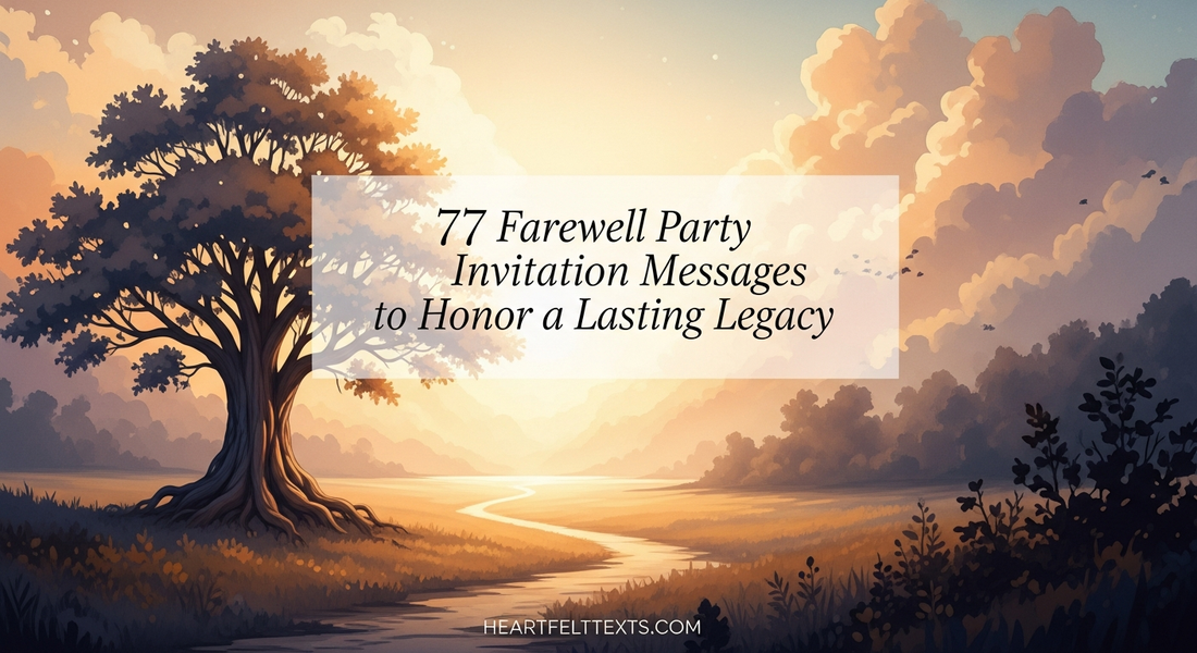 77 Farewell Party Invitation Messages to Honor a Lasting Legacy