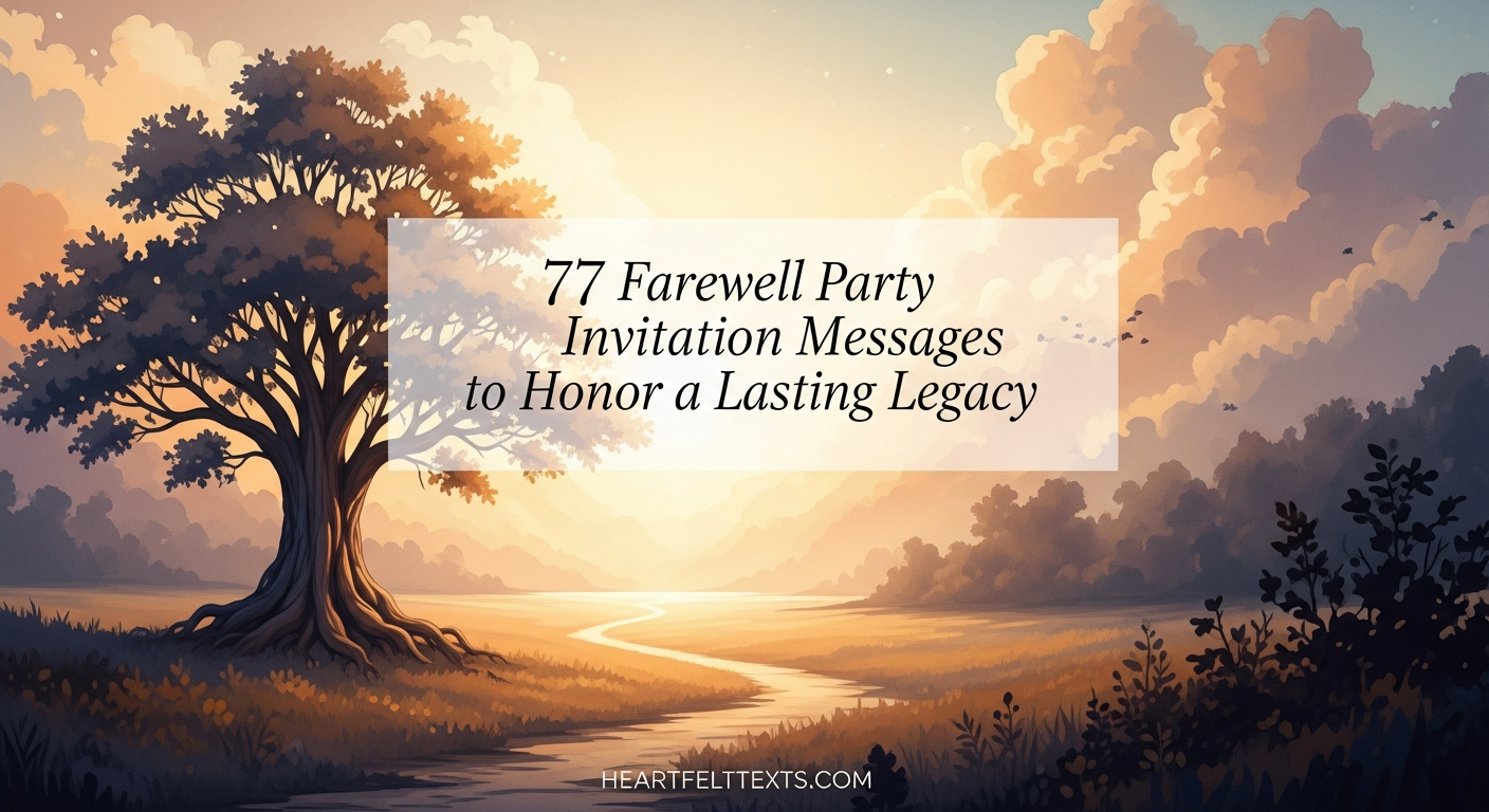 77 Farewell Party Invitation Messages to Honor a Lasting Legacy