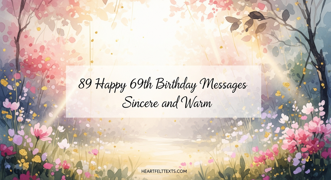 89 Happy 69th Birthday Messages Sincere and Warm