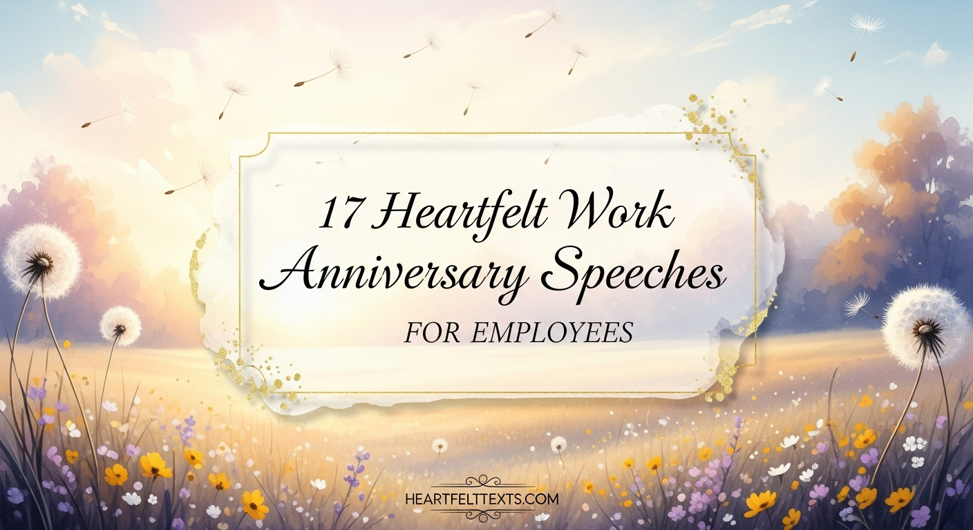 17 Heartfelt Work Anniversary Speech for Employee