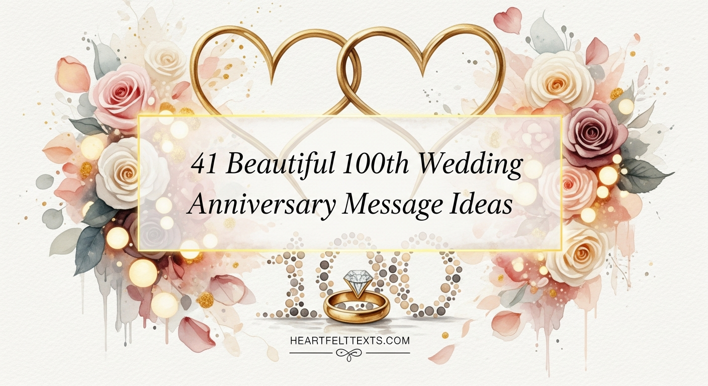 41 Beautiful 100th Wedding Anniversary Message Ideas