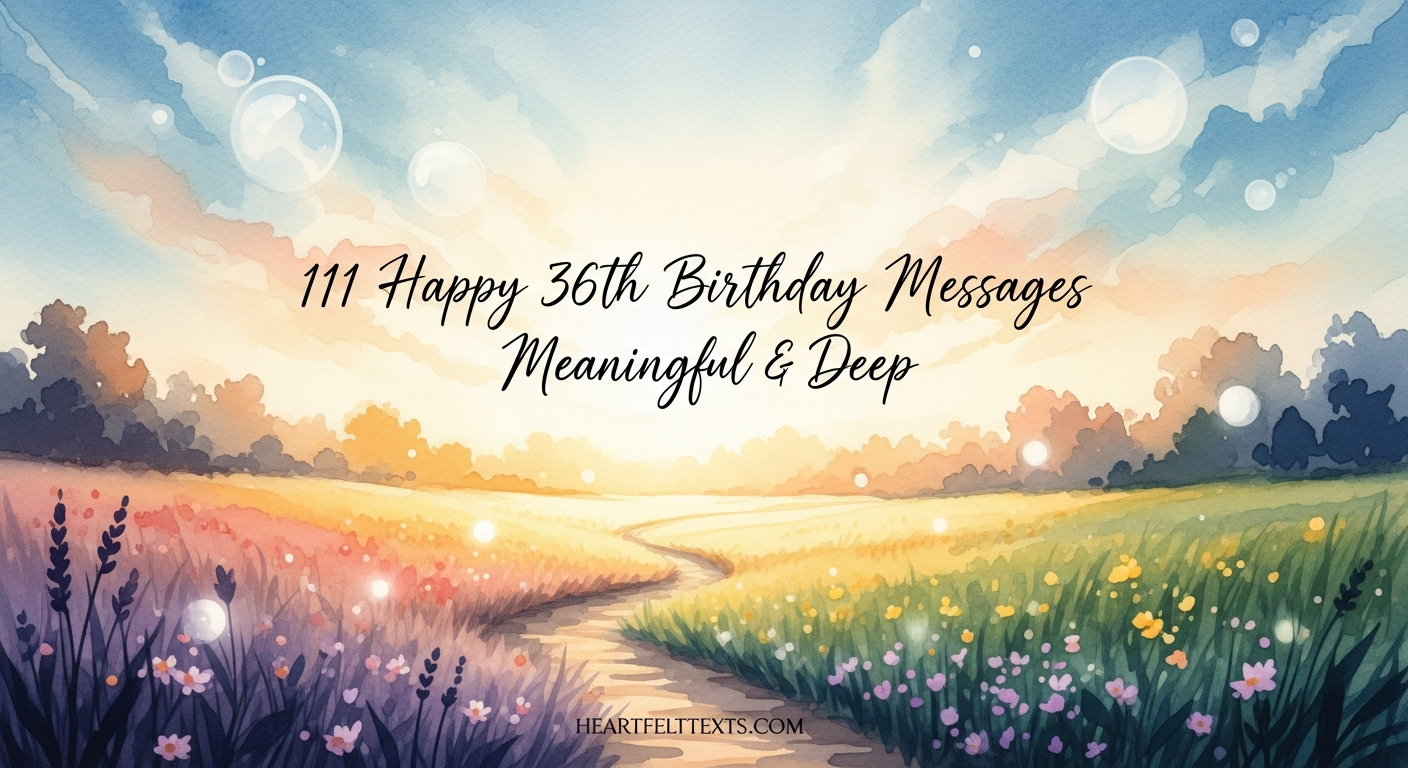 111 Happy 36th Birthday Messages Meaningful & Deep