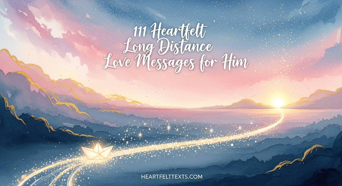 111 Heartfelt Long Distance Love Messages for Him