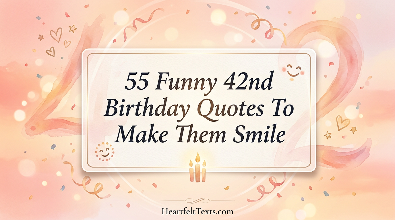 55 Funny 42nd Birthday Quotes To Make Them Smile