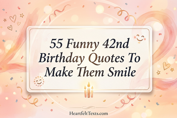 55 Funny 42nd Birthday Quotes To Make Them Smile