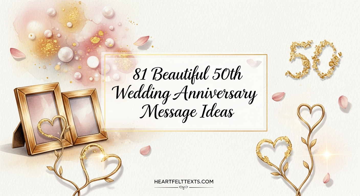 81 Beautiful 50th Wedding Anniversary Message Ideas