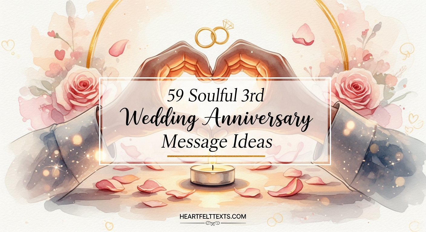59 Soulful 3rd Wedding Anniversary Message Ideas