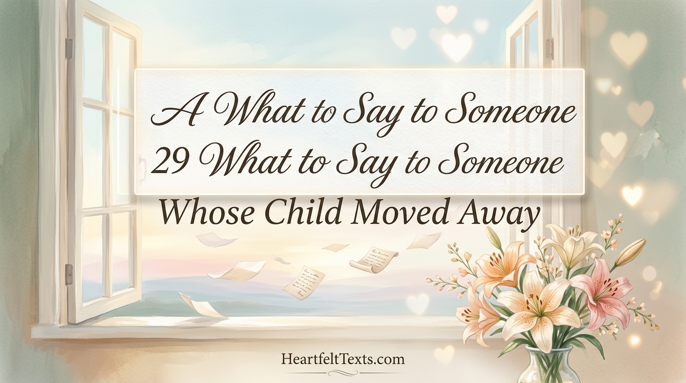 29 What to Say to Someone Whose Child Moved Away