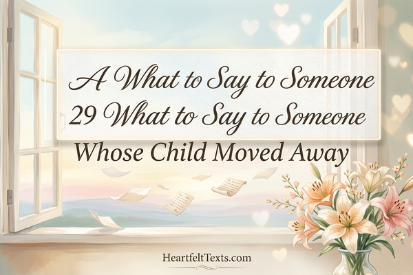 29 What to Say to Someone Whose Child Moved Away