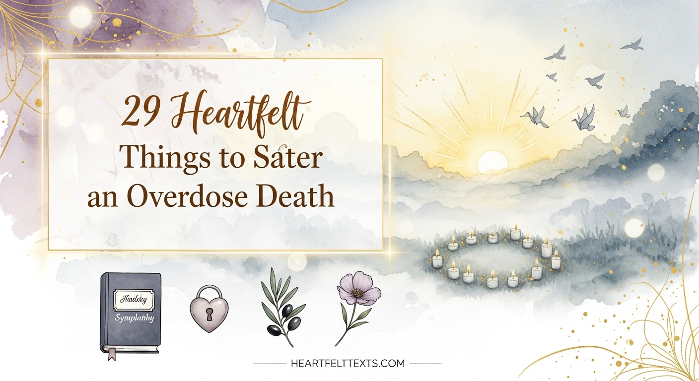29 Heartfelt Things to Say After an Overdose Death