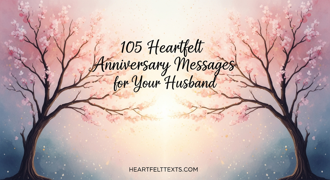 105 Heartfelt Anniversary Messages for Your Husband