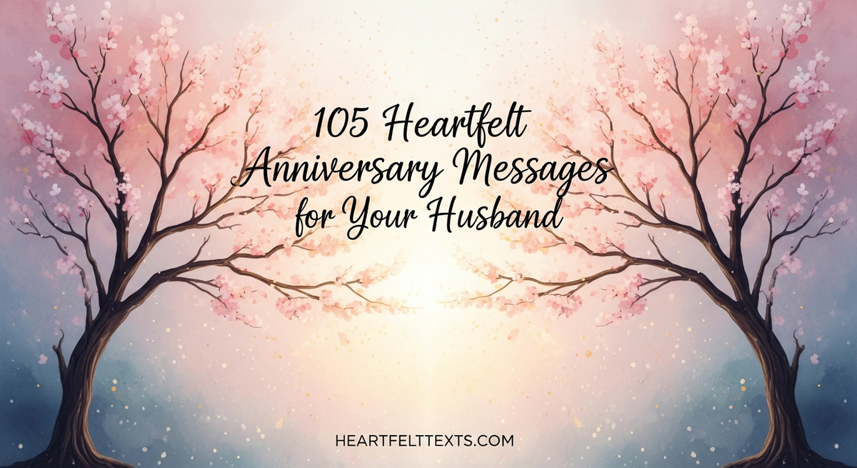 105 Heartfelt Anniversary Messages for Your Husband – HeartfeltTexts