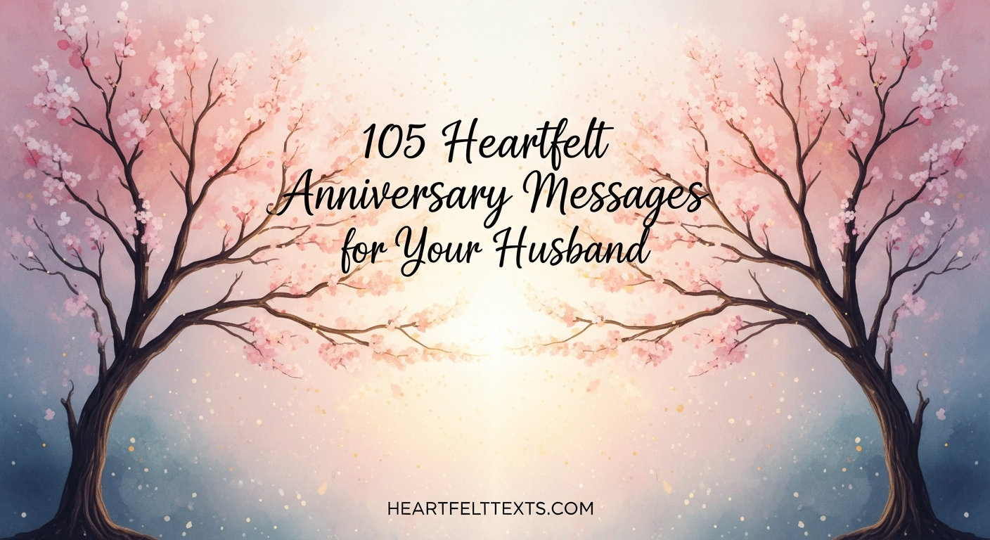 105 Heartfelt Anniversary Messages for Your Husband