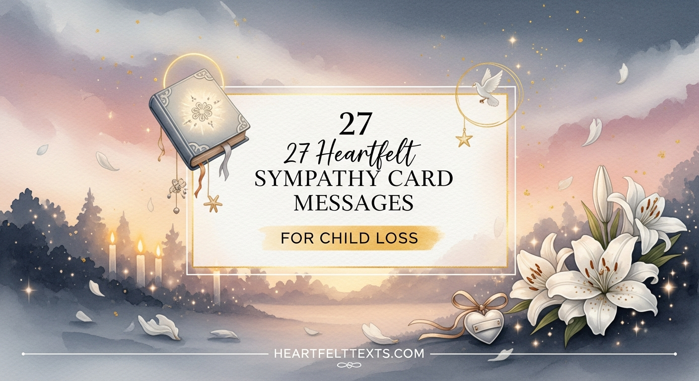 27 Heartfelt Sympathy Card Messages for Child Loss