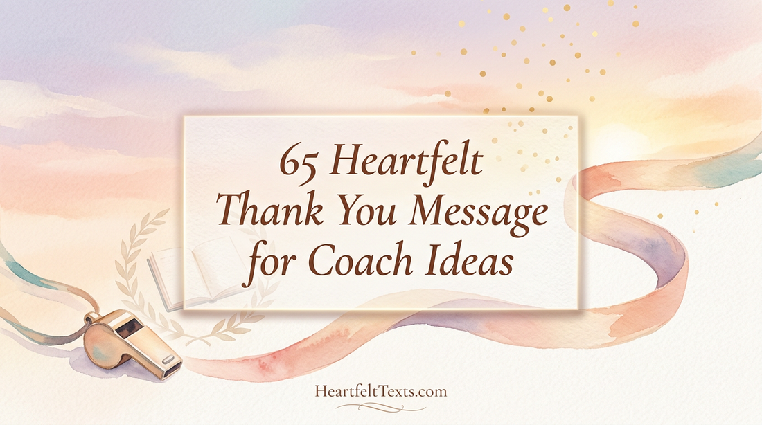 65 Heartfelt Thank You Message for Coach Ideas