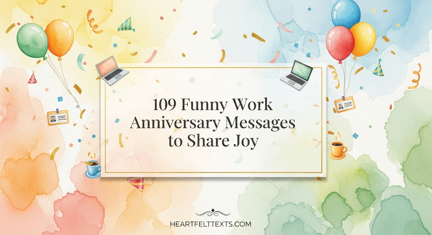 109 Funny Work Anniversary Messages to Share Joy