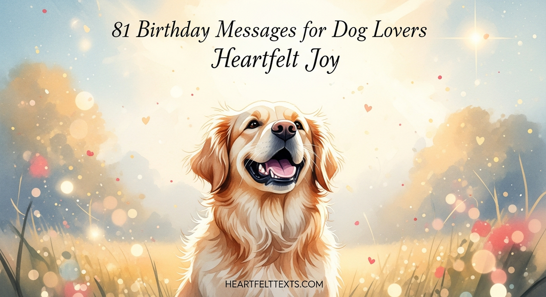 81 Birthday Messages for Dog Lovers Heartfelt Joy