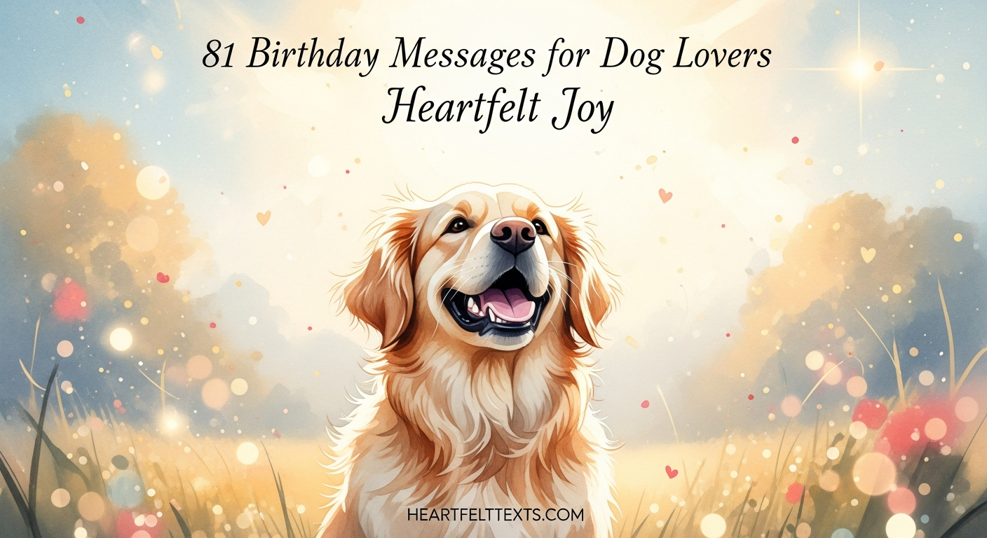 81 Birthday Messages for Dog Lovers Heartfelt Joy