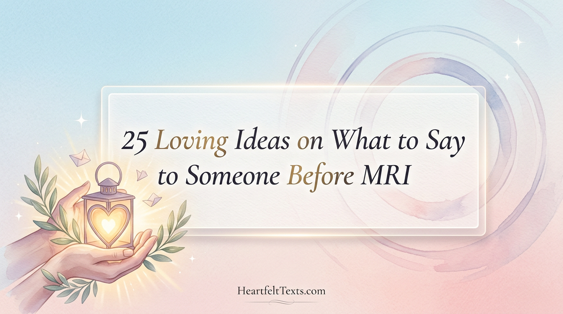25 Loving Ideas on What to Say to Someone Before MRI