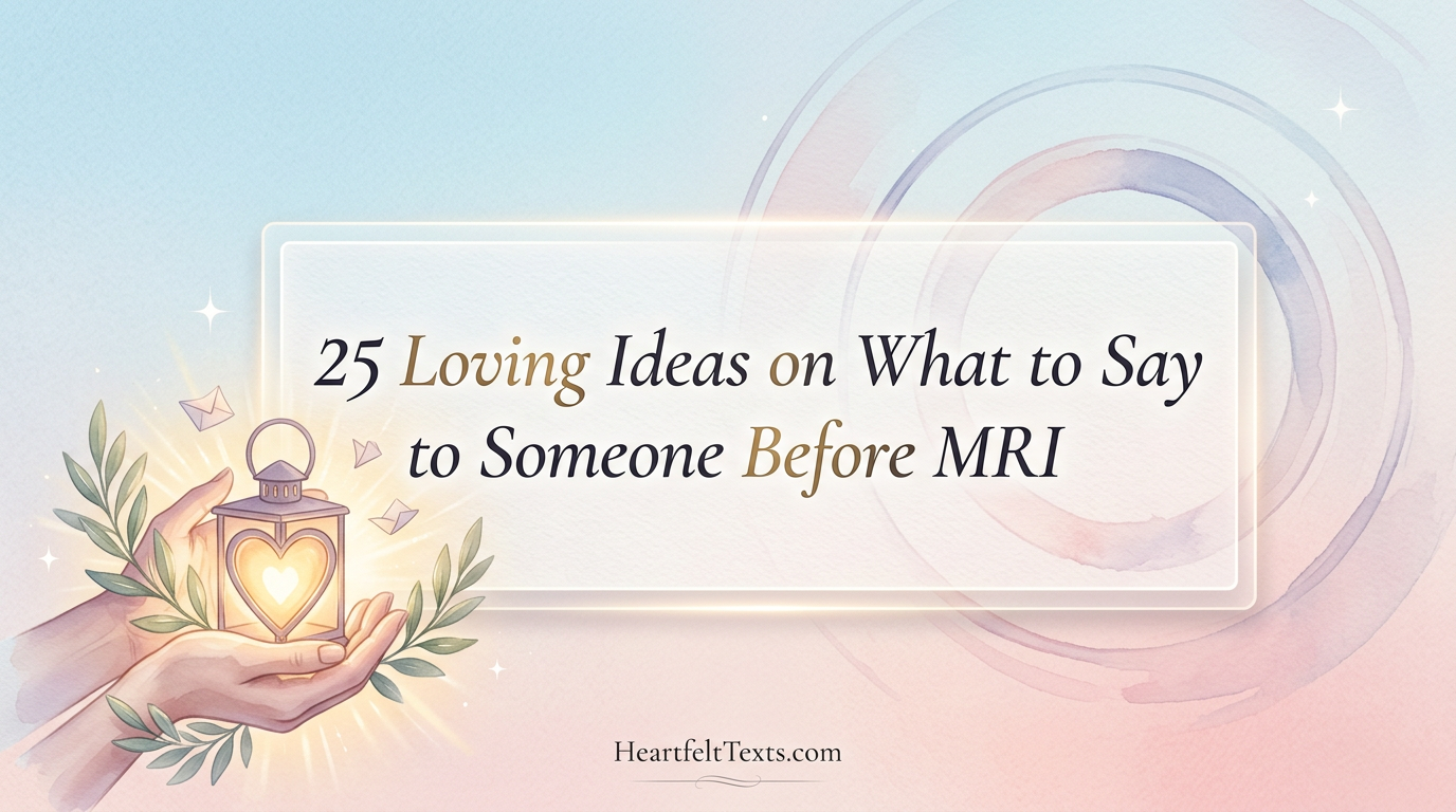 25 Loving Ideas on What to Say to Someone Before MRI