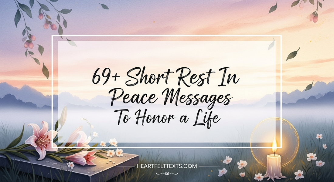 69+ Short Rest In Peace Messages To Honor a Life