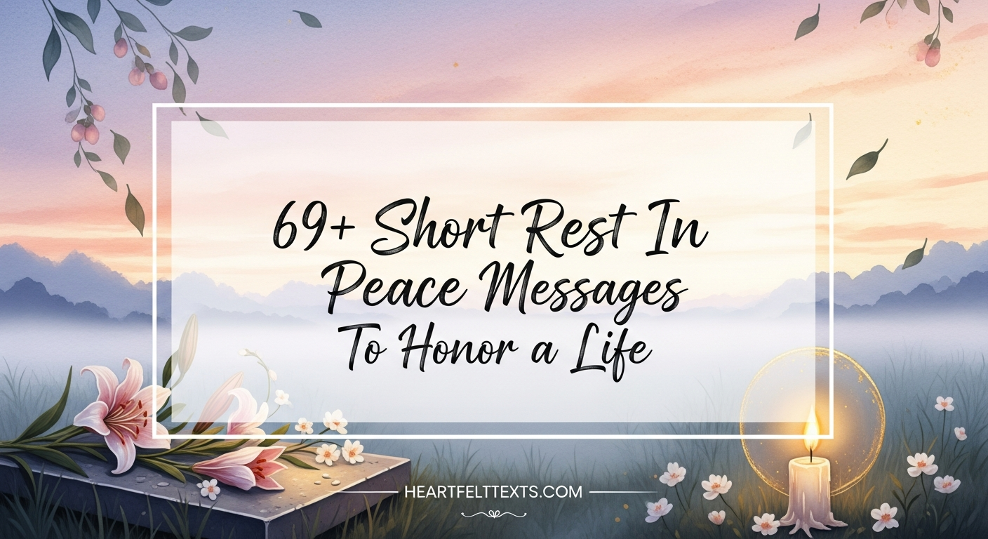 69+ Short Rest In Peace Messages To Honor a Life