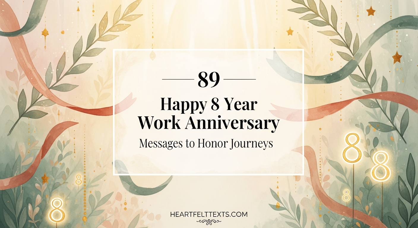 89 Happy 8 Year Work Anniversary Messages to Honor Journeys